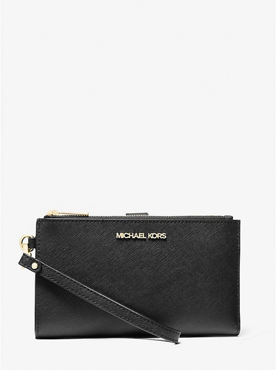 Michael Kors Jet Set Large Leather Smartphone Wristlet Wallet