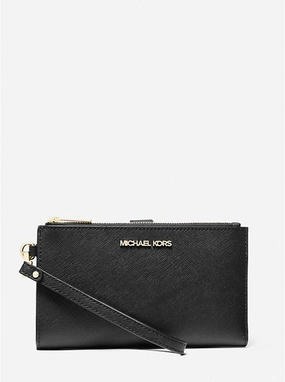 Michael Kors Jet Set Large Leather Smartphone Wristlet Wallet