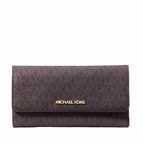 Michael Kors Jet Set Large Logo Trifold Wallet