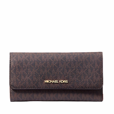 Michael Kors Jet Set Large Logo Trifold Wallet