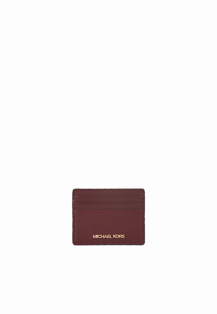 Michael Kors Jet Set Travel Card Case In Oxblood 35R4GTVD9L