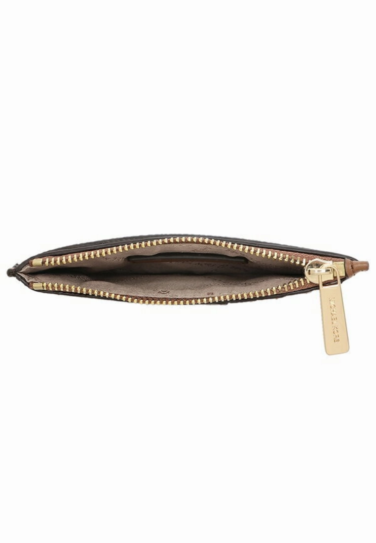 Michael Kors Jet Set Travel Card Case Medium Card Case Signature In Brown 35F2GTVD2B