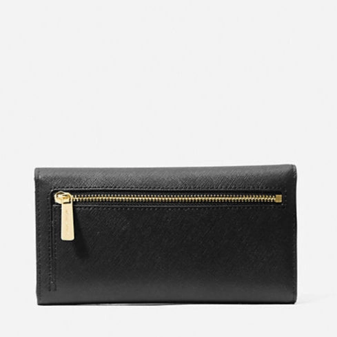Michael Kors Jet Set Travel Crossgrain Leather Tri-Fold Wallet