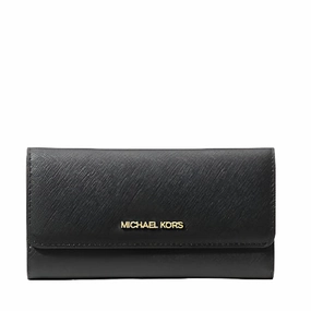 Michael Kors Jet Set Travel Crossgrain Leather Tri-Fold Wallet