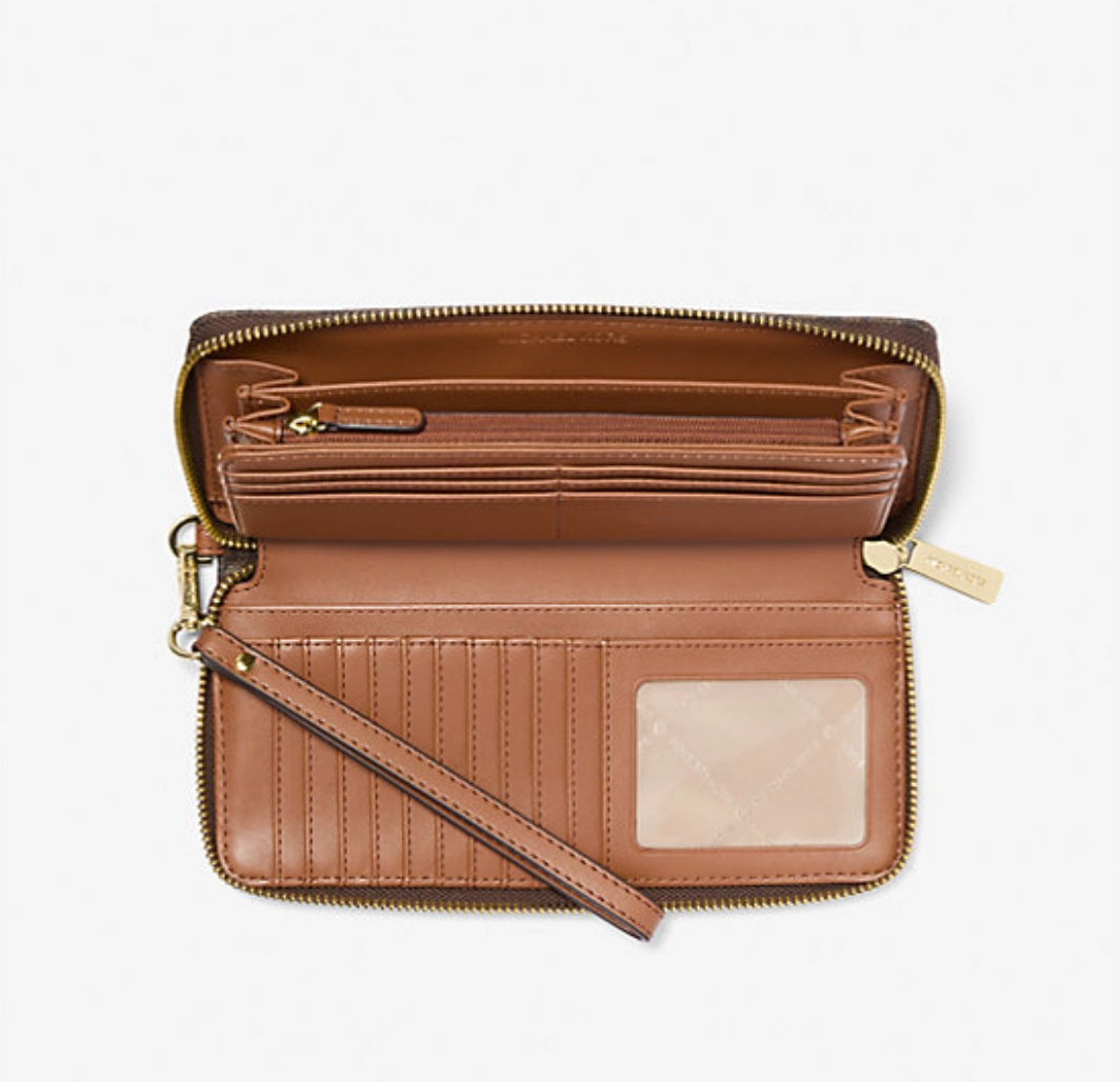 Michael Kors Jet Set Travel Large Logo Continental Wristlet
