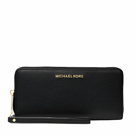 Michael Kors Jet Set Travel Large Pebbled Leather Wristlet
