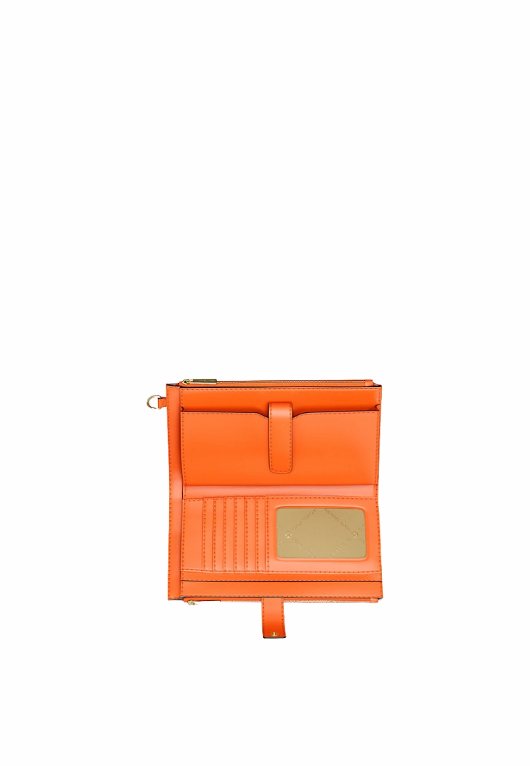 Michael Kors Jet Set Travel Ombre Large Double Zip Wristlet In Red Clay 35S5Gtvw3B
