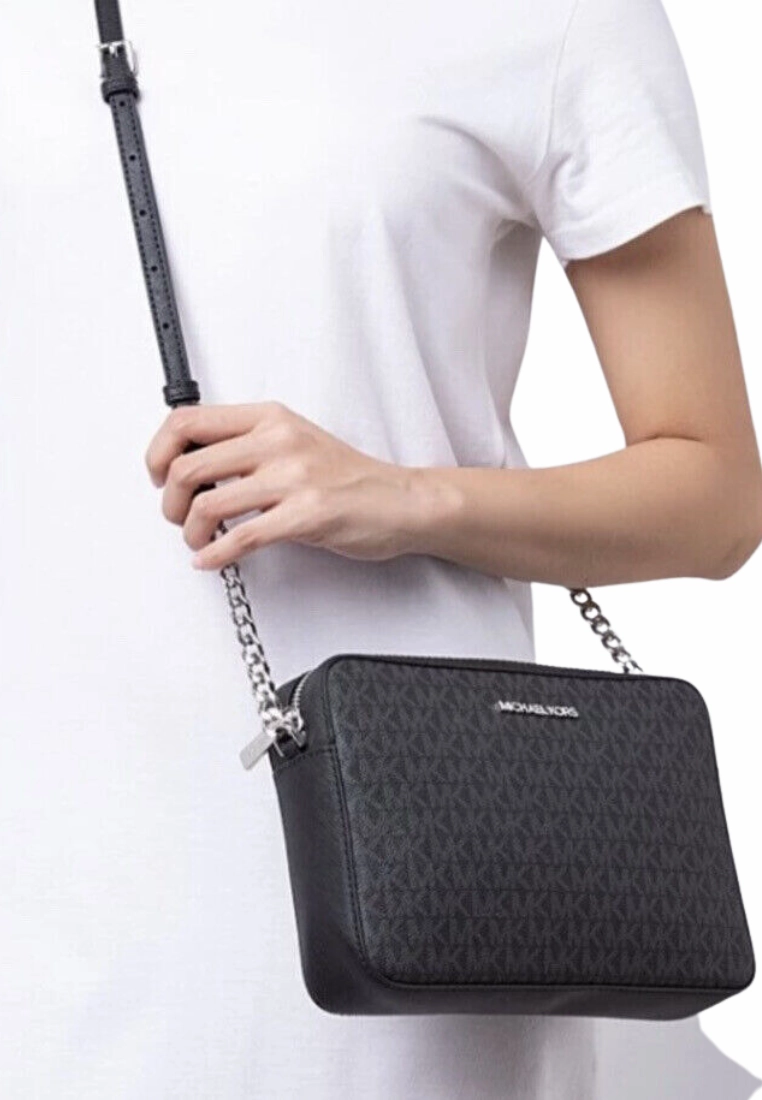 Michael Kors Large EW Crossbody Bag 35F8STTC3B In Black