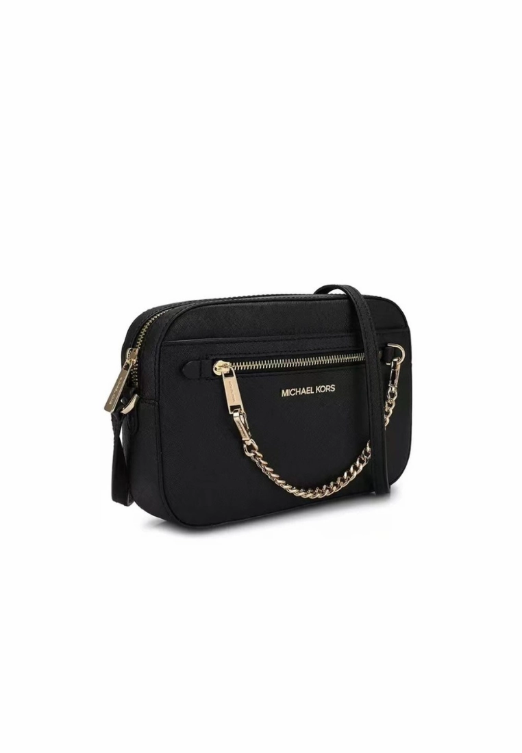 Michael Kors Large Jet Set EW Chain 35S1GTTC7L Crossbody Bag In Black