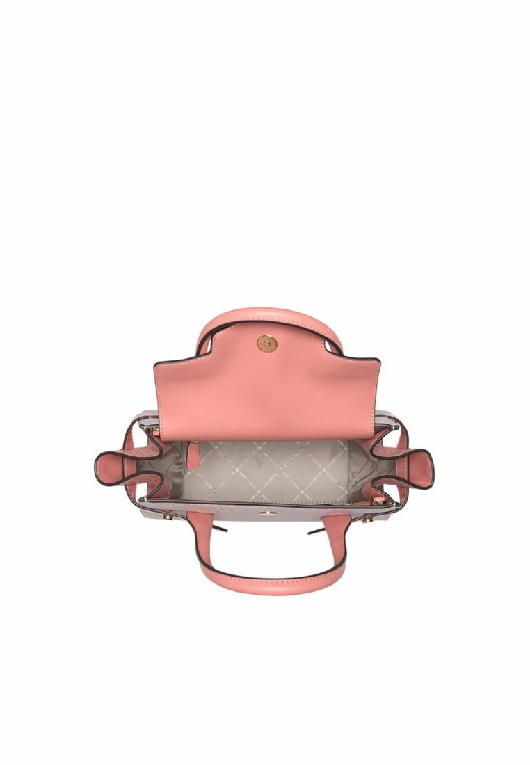 Michael Kors Medium Signature Carmen 35S2GNMS8V Satchel Bag In Sherbert Multi