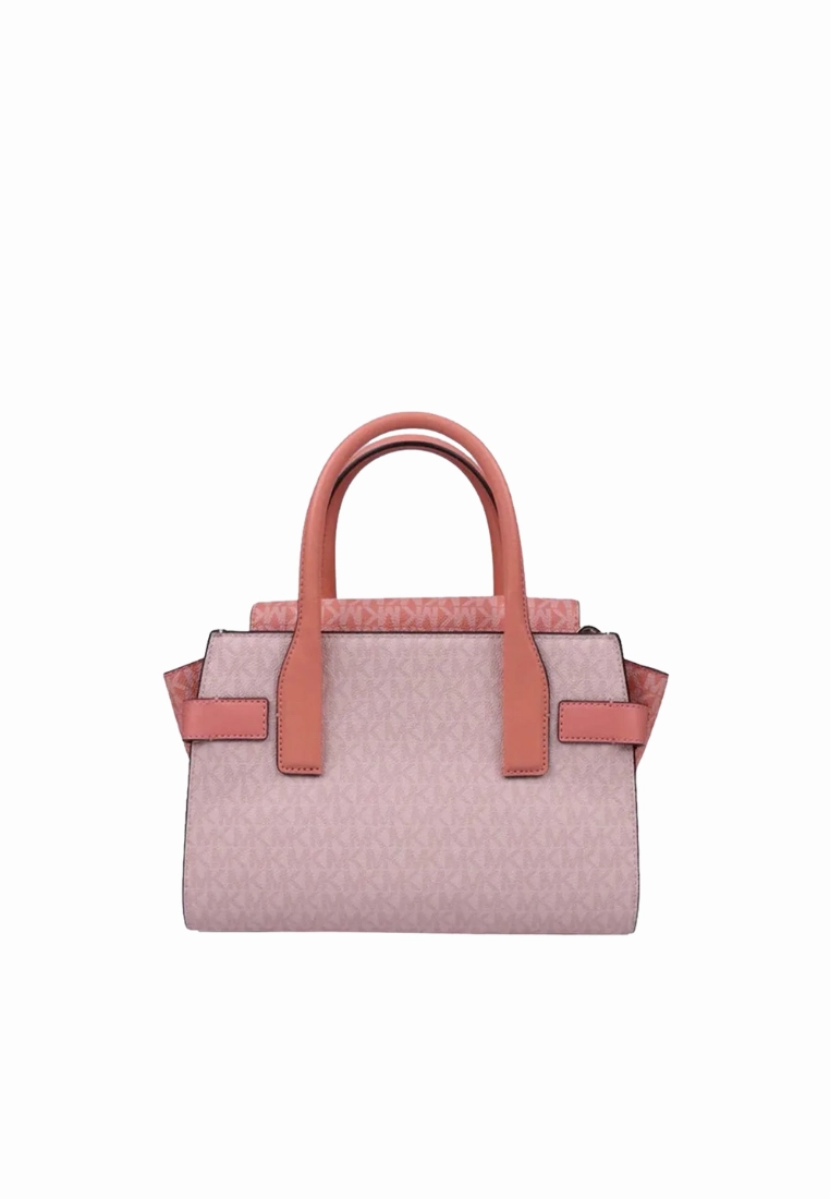 Michael Kors Medium Signature Carmen 35S2GNMS8V Satchel Bag In Sherbert Multi
