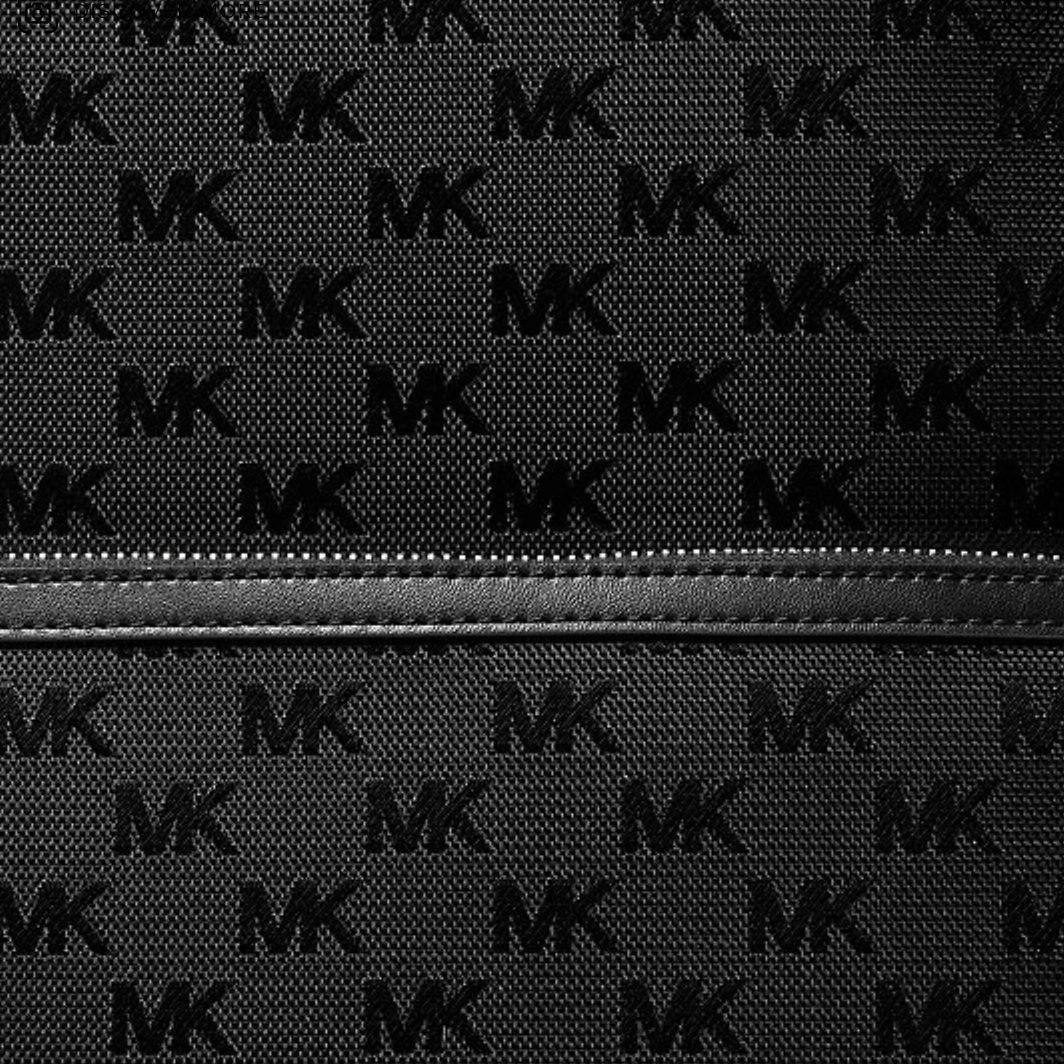 Michael Kors Sheila Large Woven Logo Nylon Backpack