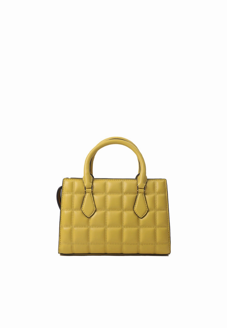 Michael Kors Sheila Quilted Leather Satchel Bag In Daisy Yellow 35R5G6HS5V