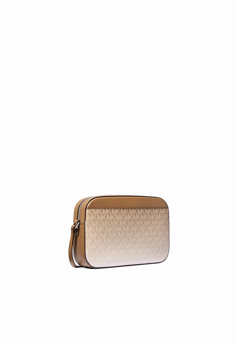 Michael Kors Signature Logo Ombre Jet Set Large Crossbody Bag In Husk 35R5STTC9V