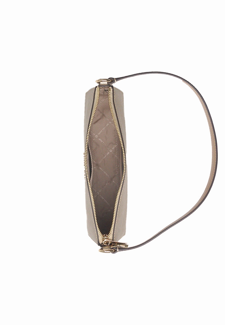 Michael Kors Vincent Pouchette Shoulder Bag With Logo Card Case In Pale Gold 35F4G2VC6M