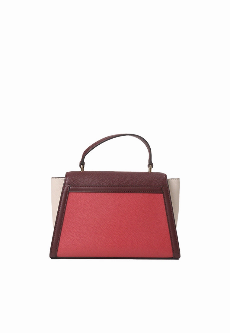 Michael Kors Whitney Medium Flap Top Handle Satchel Bag In Light Berry Multi 35F4GWHS2T