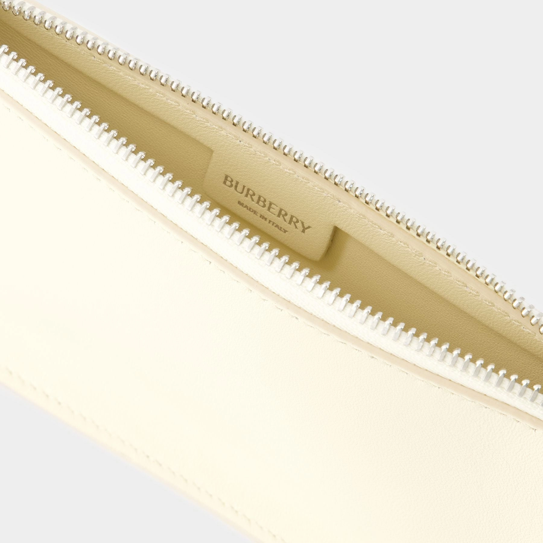 Micro Shield Wallet On Chain - Burberry - Leather - Beige