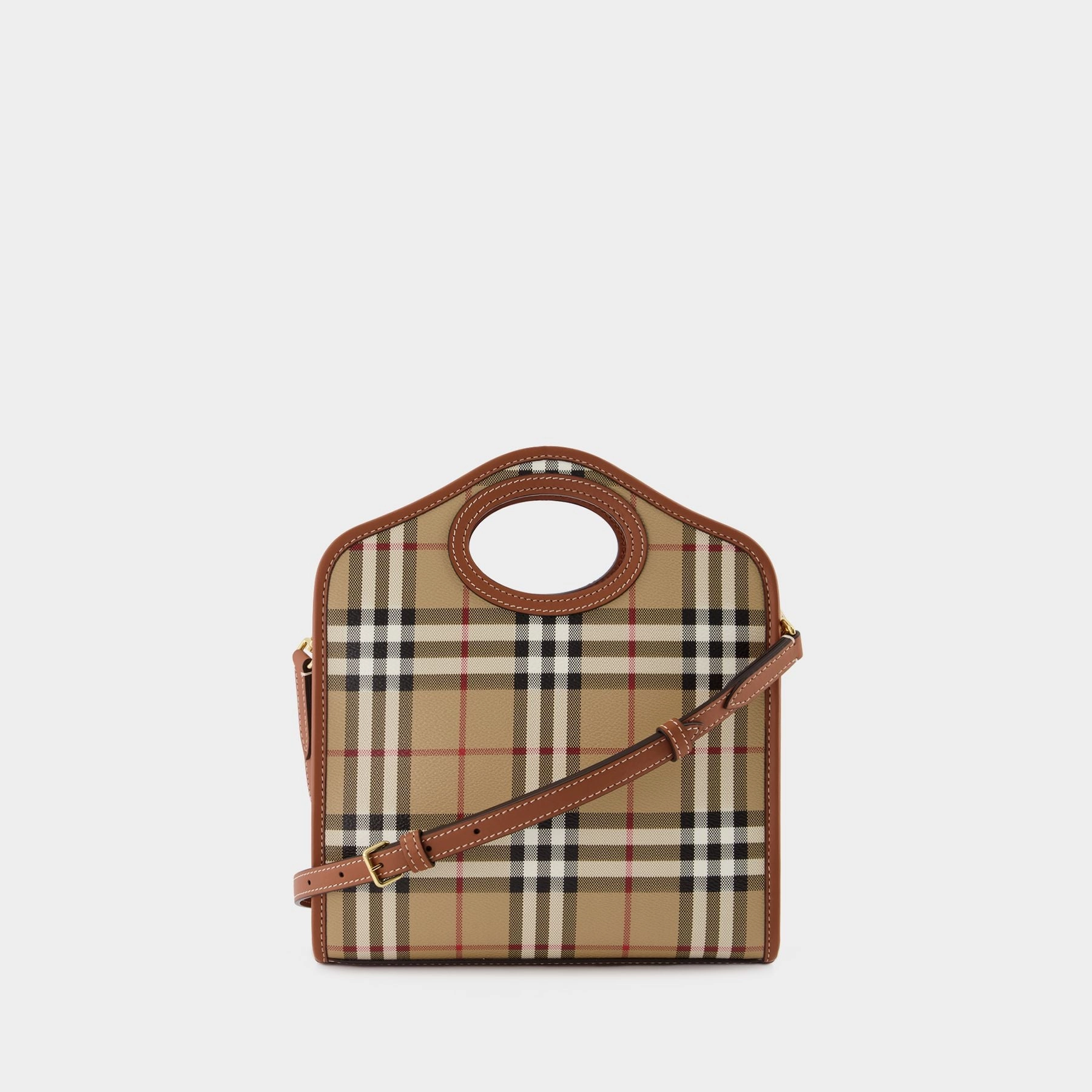 Mini Pocket - Burberry - Canvas - Brown