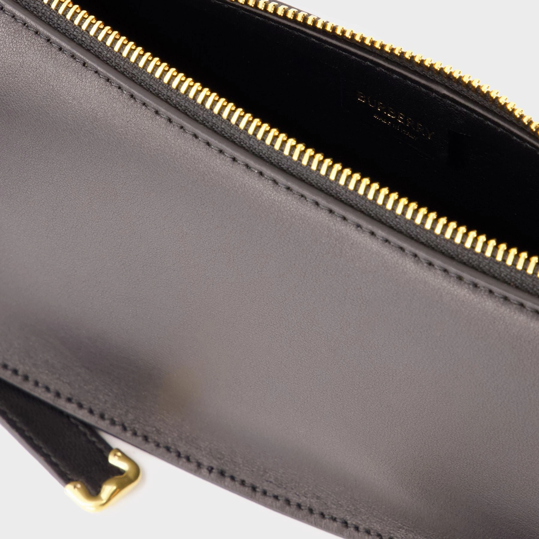 Mini Shield Sling Shoulder Bag - Burberry - Leather - Black