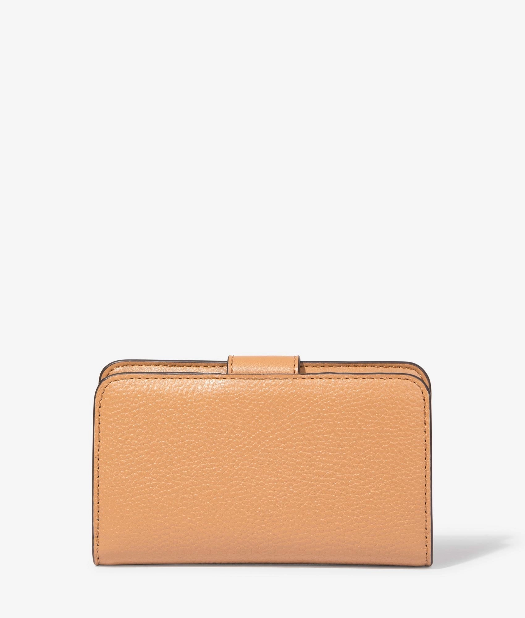 MK charm bifold wallet in pale peanut