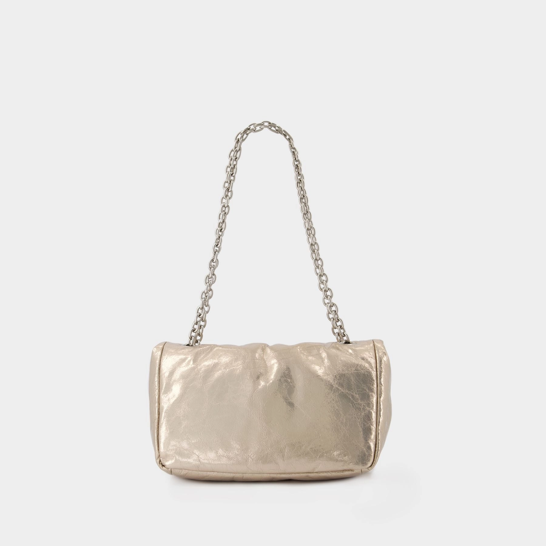 Monaco Chain S Crossbody - Balenciaga - Leather - Beige
