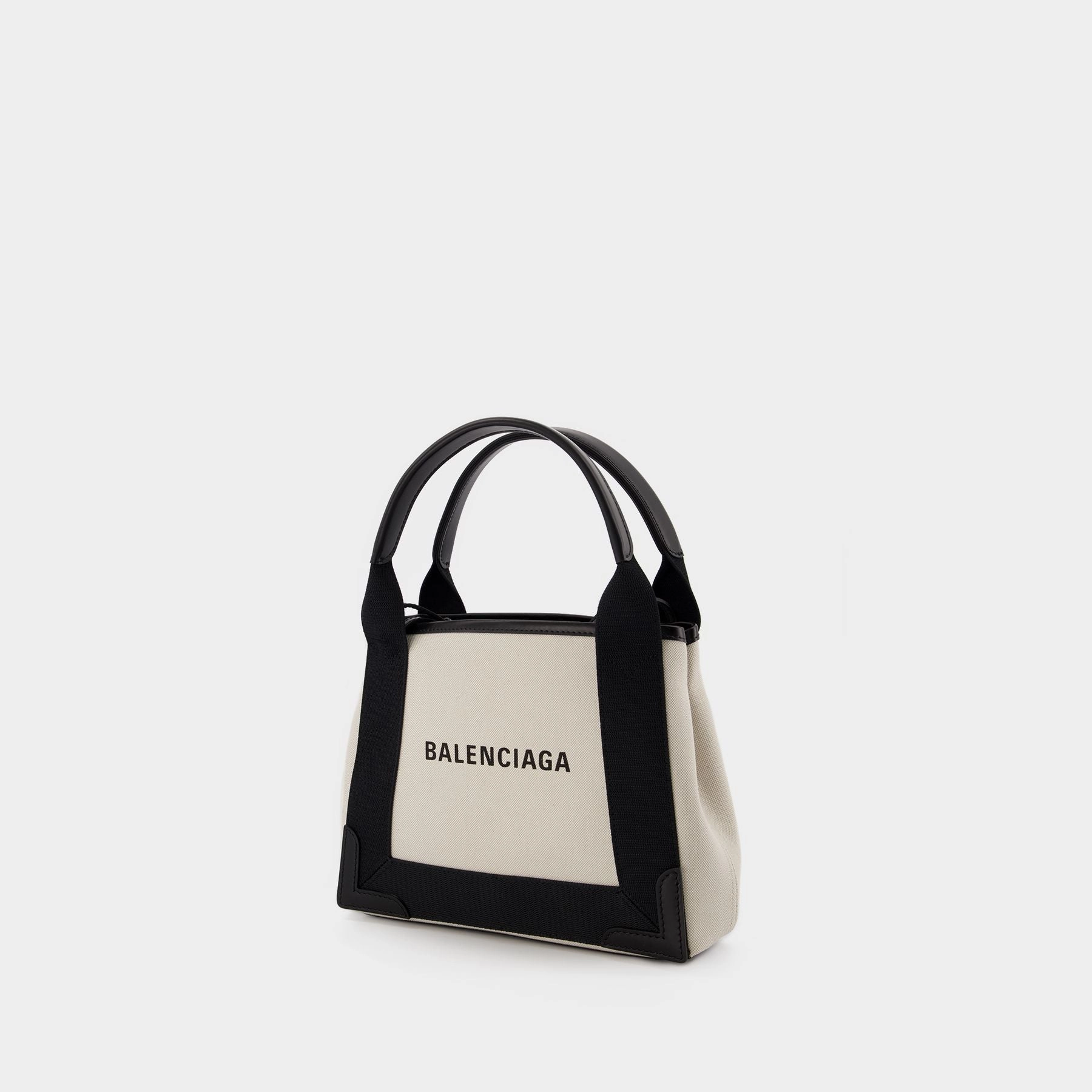 Navy Cabas Xs Aj Crossbody - Balenciaga - Beige/Black - Canva