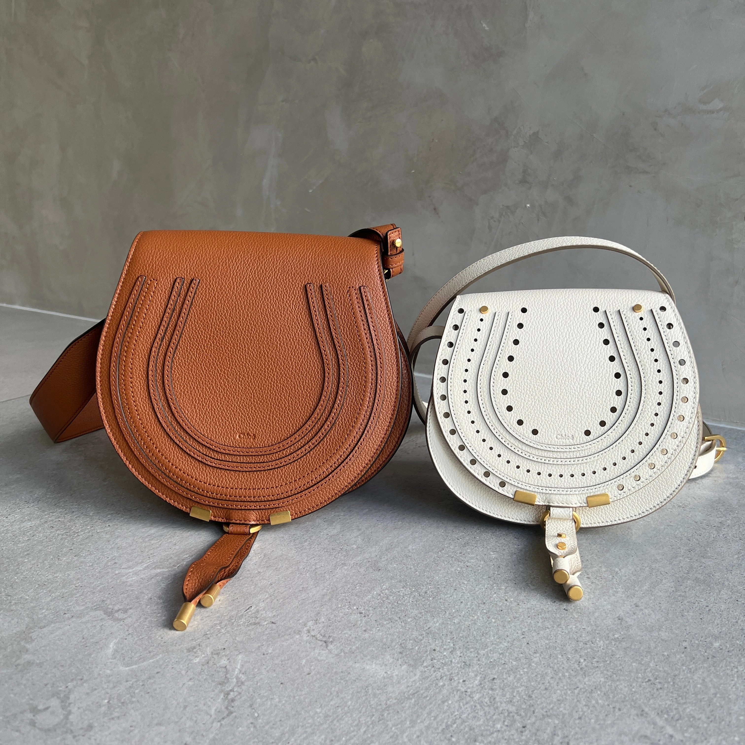 New Marcie Small Satchel, Tan