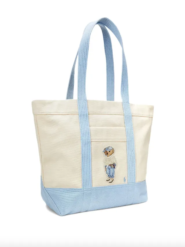 Polo Ralph Lauren Polo Bear canvas medium tote
