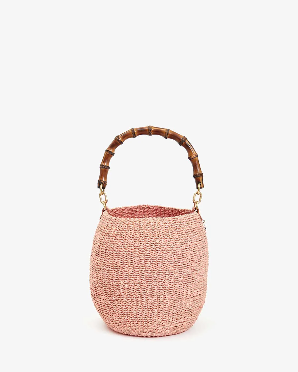 Pot De Miel W/ Bamboo Handle Handbags - Top Handle - Pot De Miel Blush