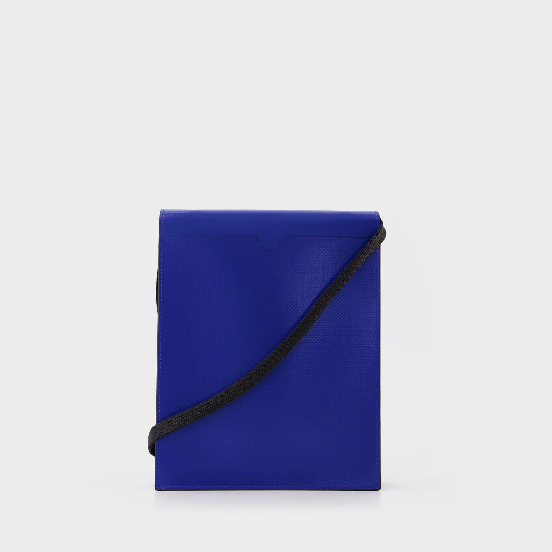 Pouch On Strap Crossbody - Marni - Black/Royal - Synthetic
