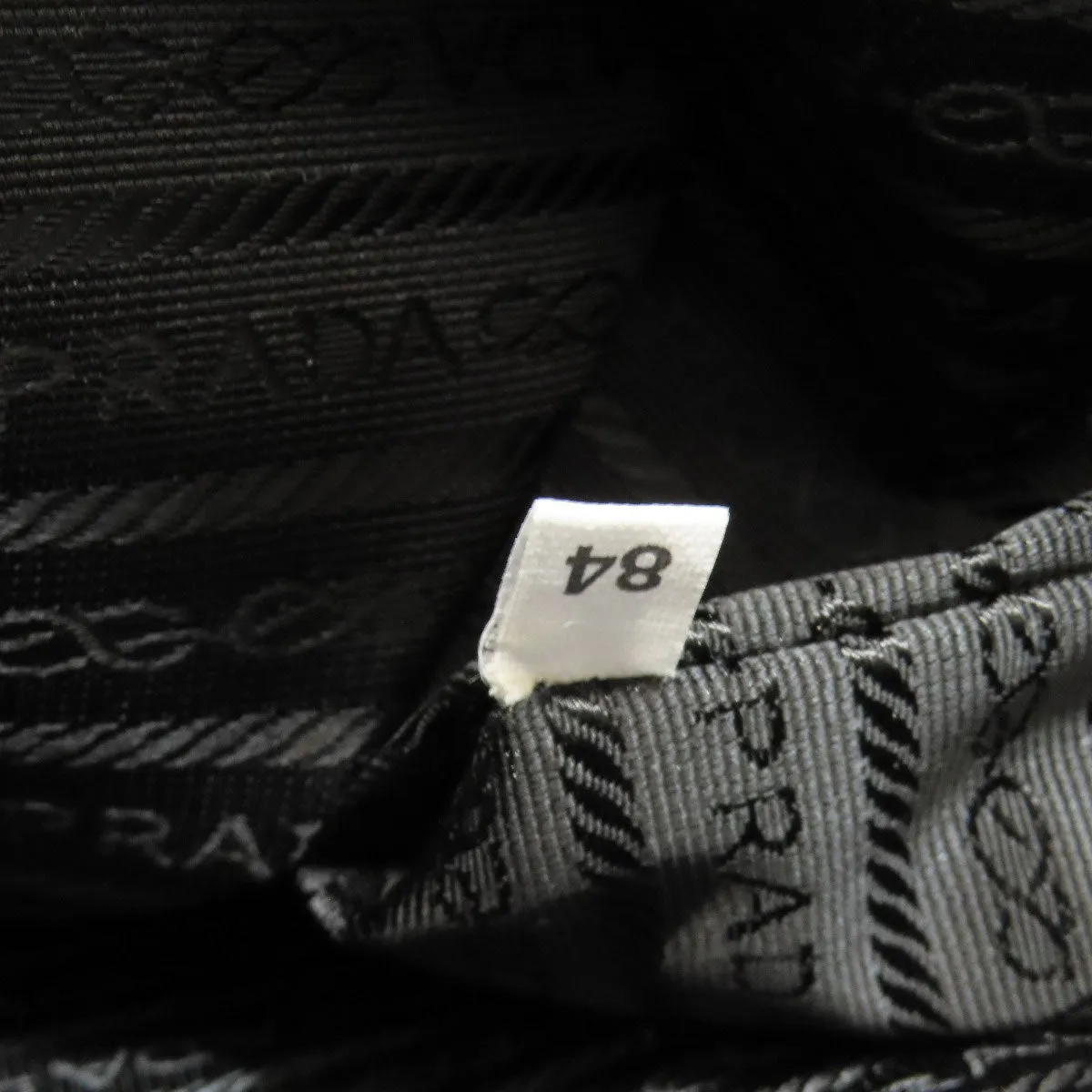PRADA Shoulder Bag Nylon black logoMetal