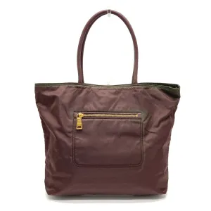 PRADA Tote Bag BR4354 Leather / nylon purple With logo Semi-Shoulder Women Used