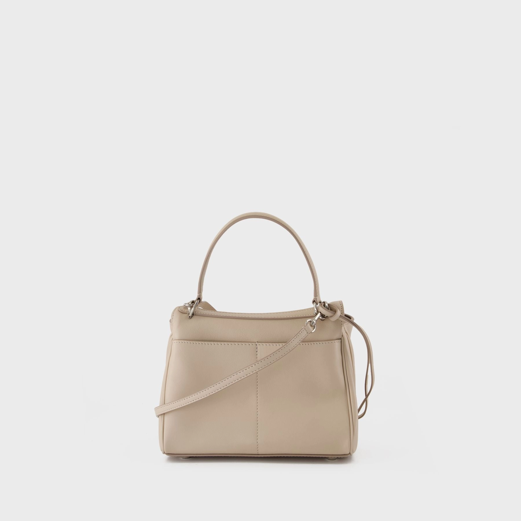 Rodeo Top Handle Mini Purse - Balenciaga - Leather - Almond