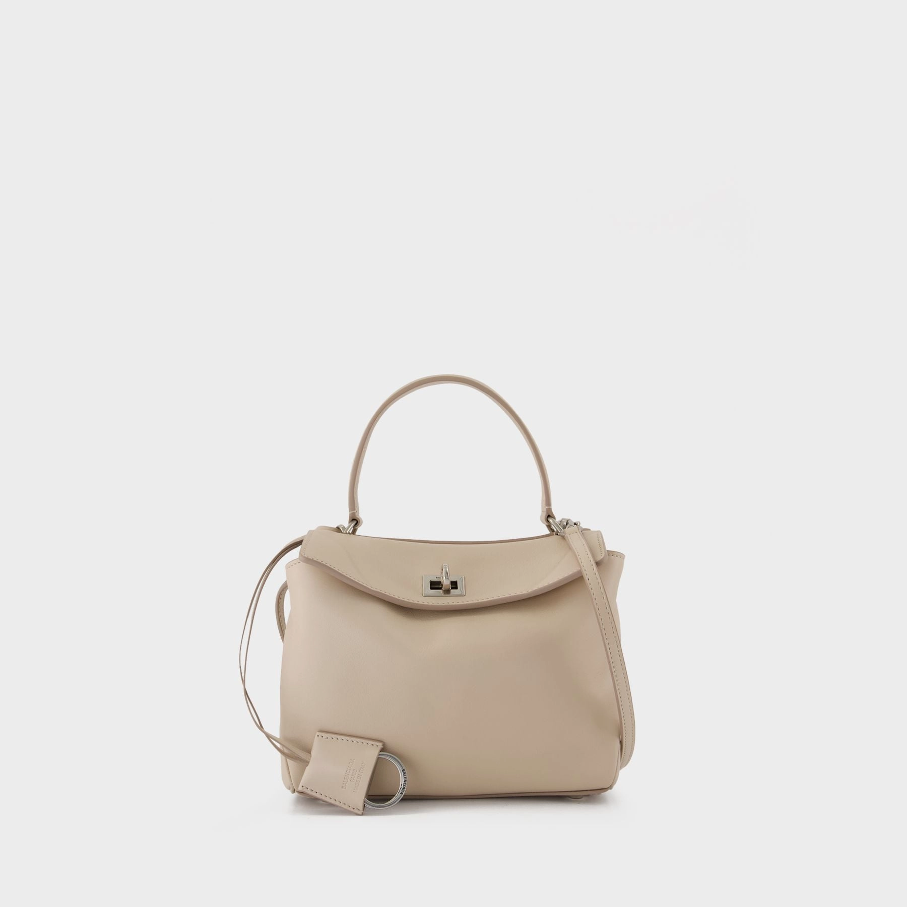 Rodeo Top Handle Mini Purse - Balenciaga - Leather - Almond