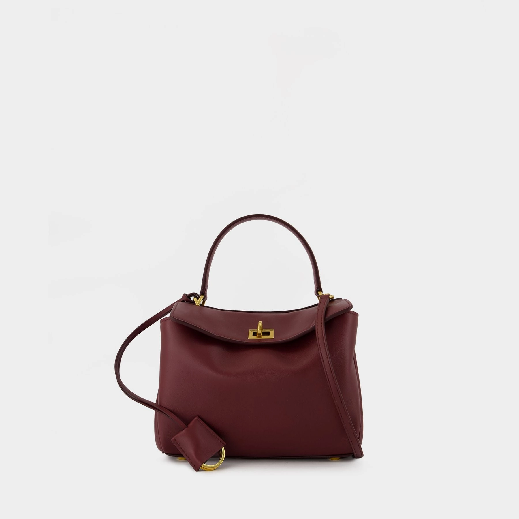 Rodeo Top Handle Mini Purse - Balenciaga - Leather - Burgundy