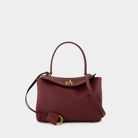 Rodeo Top Handle Small Purse - Balenciaga - Leather - Burgundy