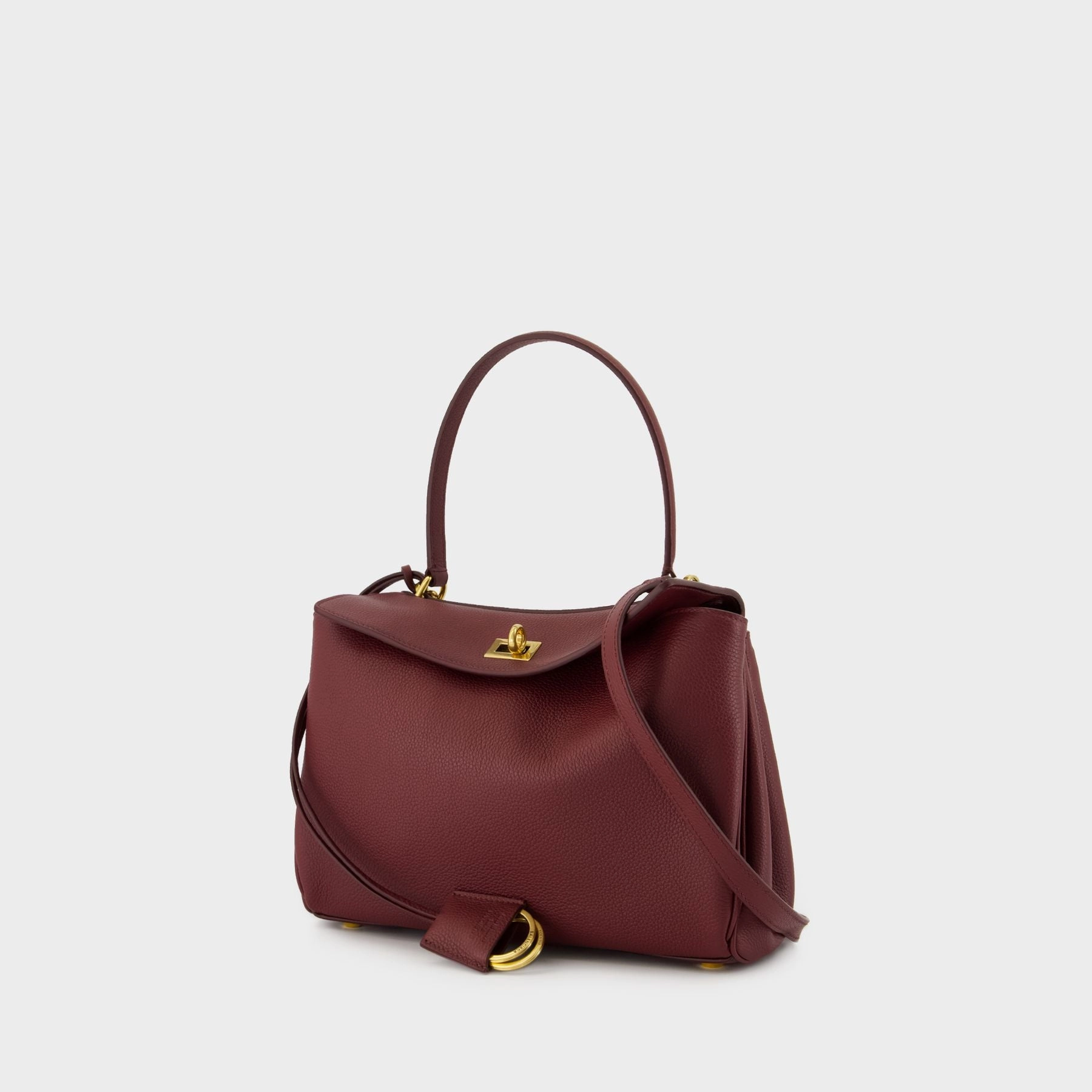 Rodeo Top Handle Small Purse - Balenciaga - Leather - Burgundy