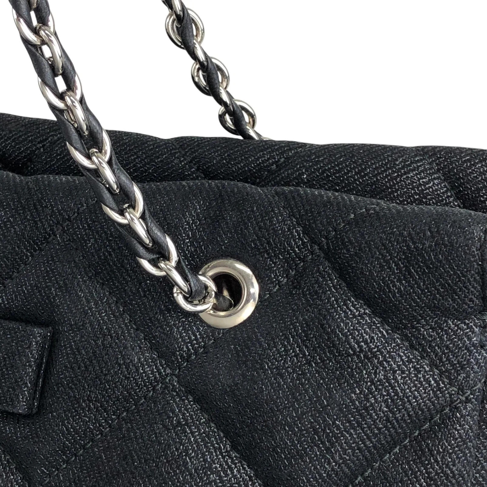 Salvatore Ferragamo Logo Chain Handbag Shoulder bag Black Vintage im33vh