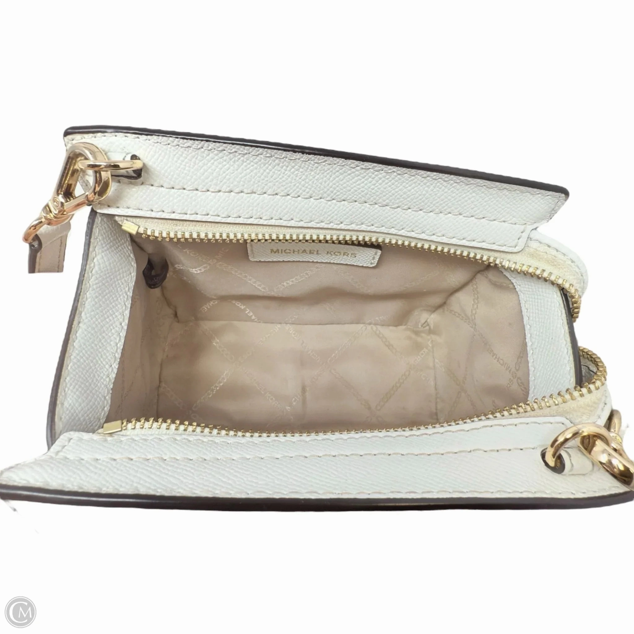 Selma Mini Crossgrain Leather Crossbody Bag Designer By Michael Kors, Size: Small