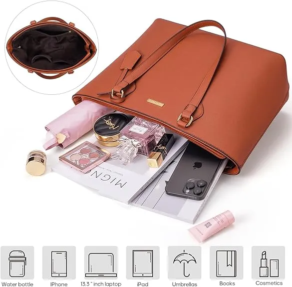 Set of 4 Women??s Fashion Handbags ?C Tote, Shoulder, Crossbody, and Wallet