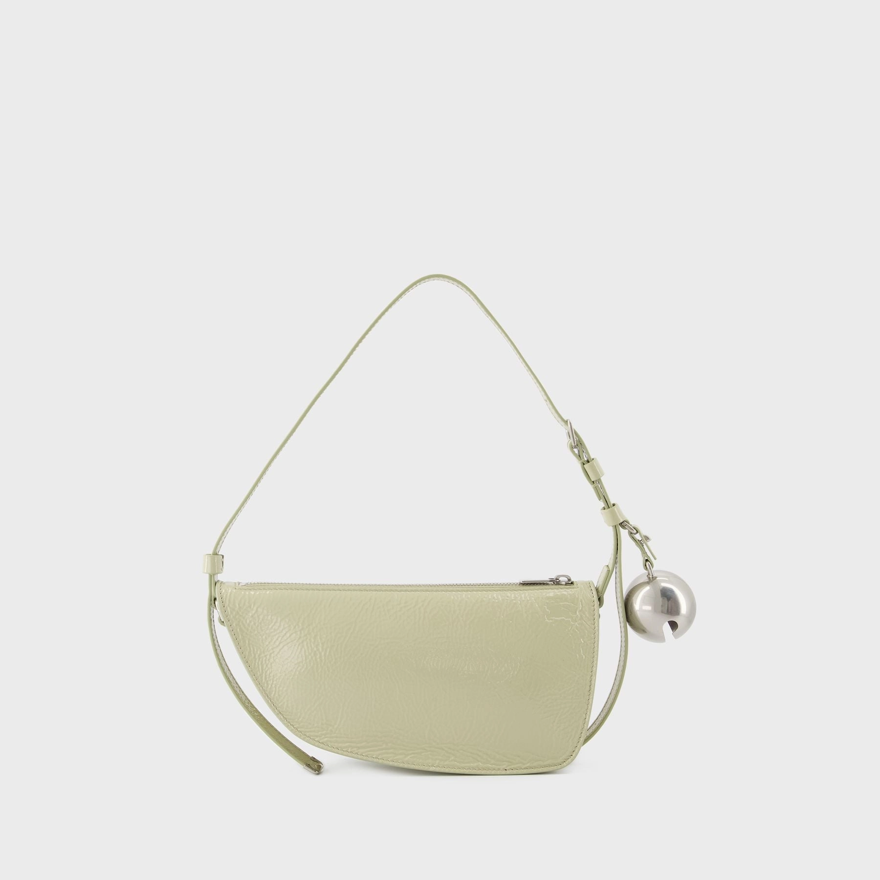 Shield Sling Mini Wallet On Chain - Burberry - Leather - Beige