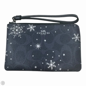 Signature Snowflake Wristlet Designer By Coach, Size: Small
