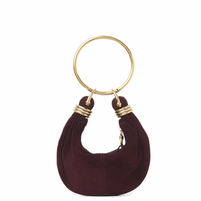 Small Bracelet Bag Suede, Violine