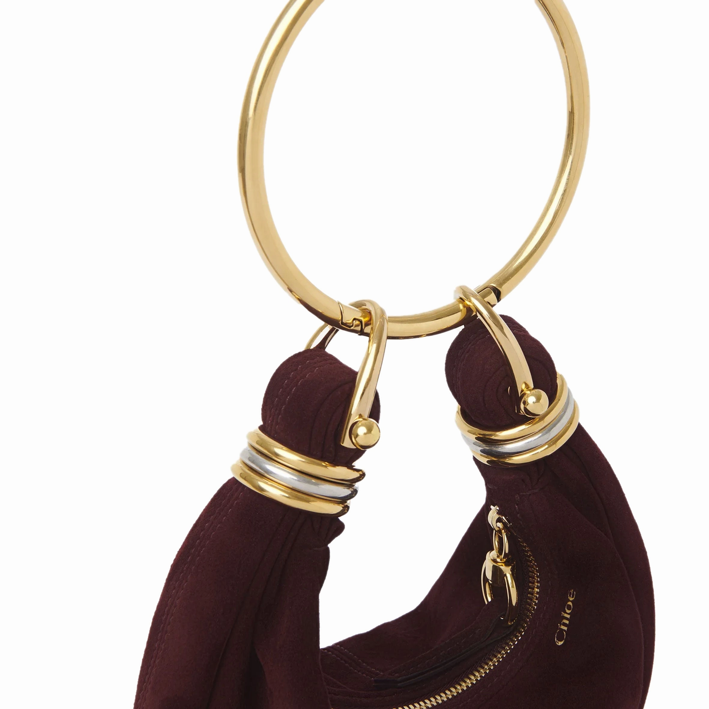 Small Bracelet Bag Suede, Violine