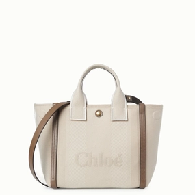 Small Canvas Carry Tote, Vegetal Beige