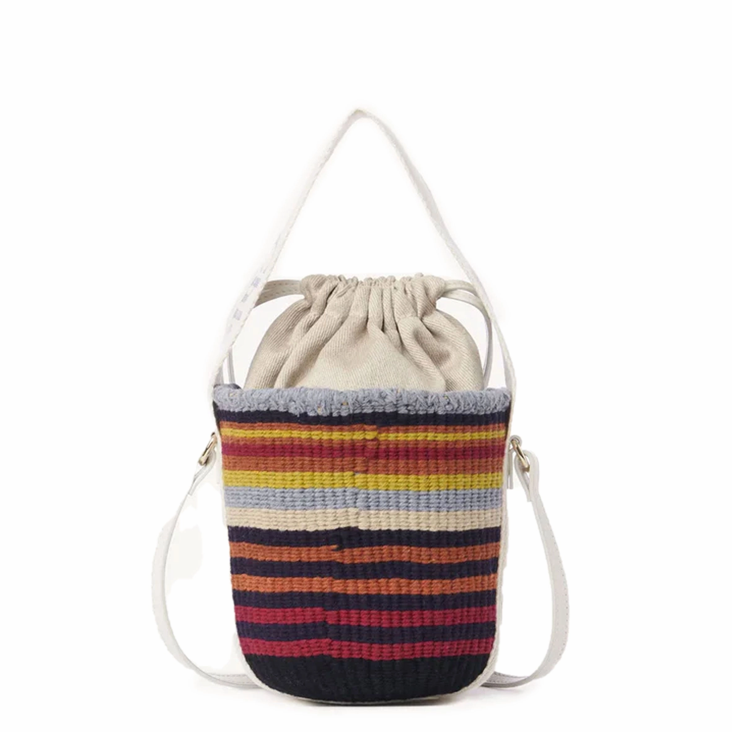 Small Striped Basket, Multi