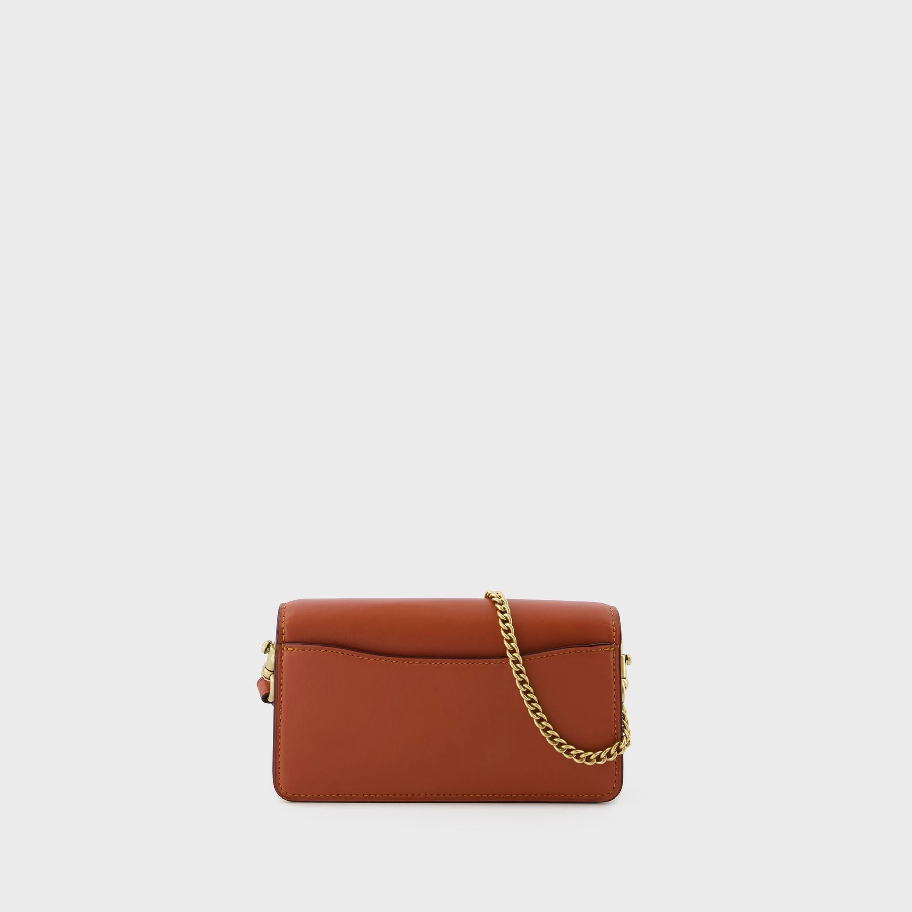 Tabby Wristlet Bag - Coach - Leather - Tan Rust