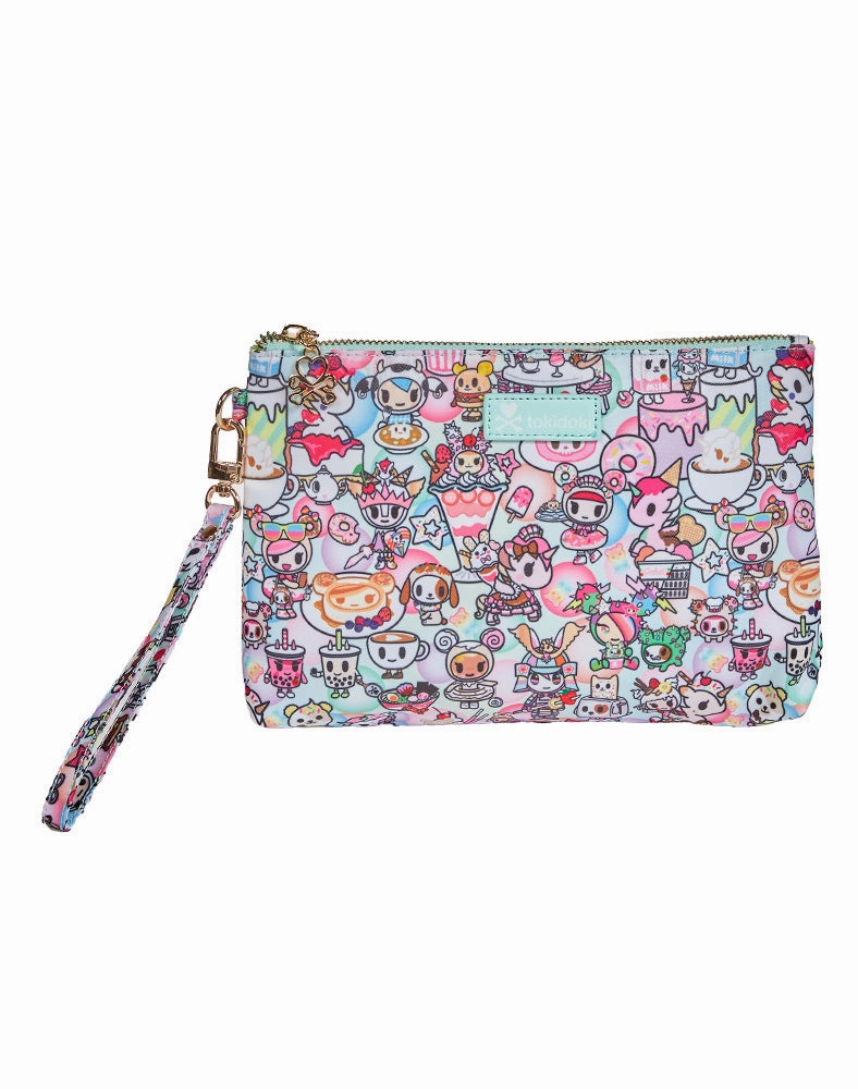 tokidoki Sweet Cafe Gusset Zip Pouch Wristlet