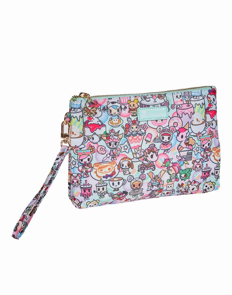 tokidoki Sweet Cafe Gusset Zip Pouch Wristlet