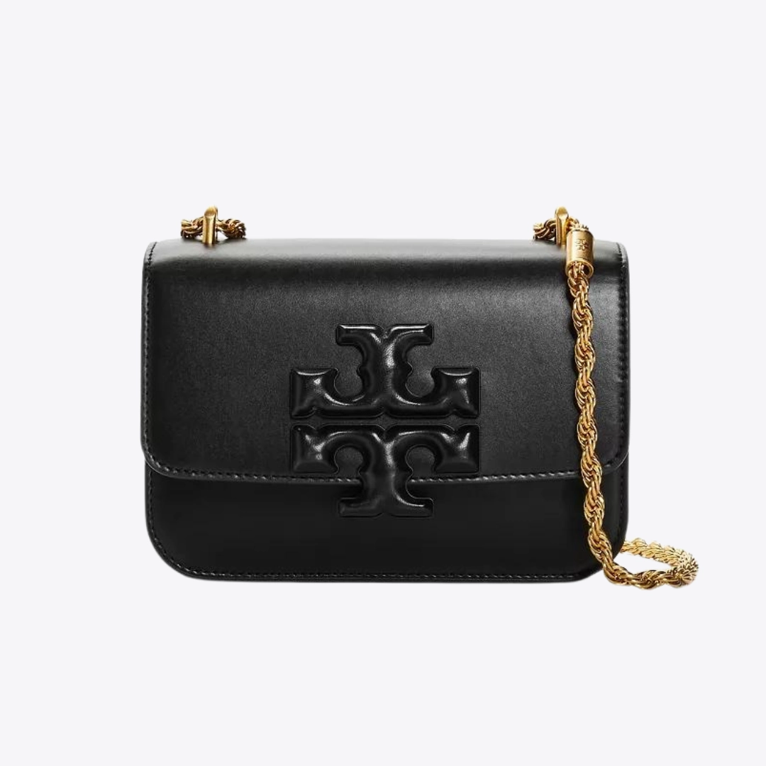 Tory Burch Black Eleanor Leather Shoulder Bag (Small)